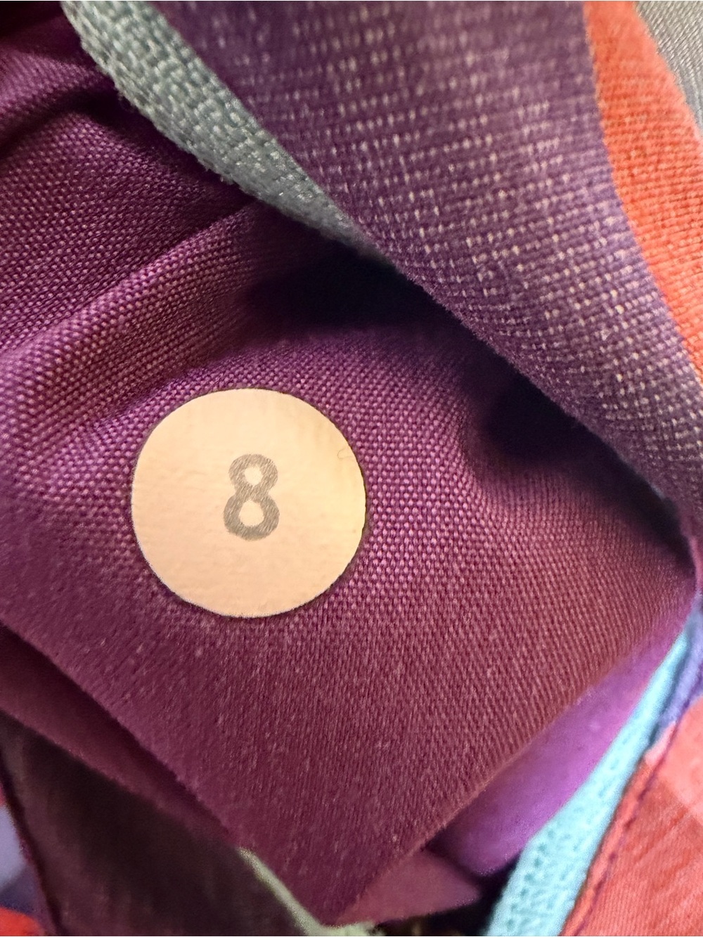 Lululemon Tracker Short Heathered Berry Yum Check Purple Plaid Running Size 8 - Picture 5 of 7